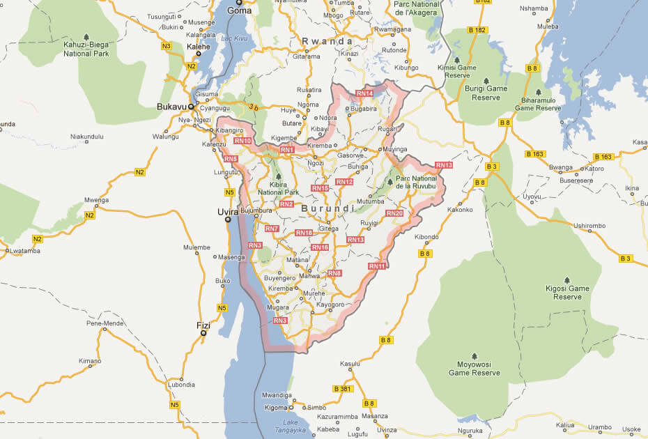 karte von burundi